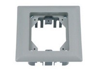 Hubbell Wiring PFBRFGY1 CARP FLANGE PLASTIC 1-G RECT GY