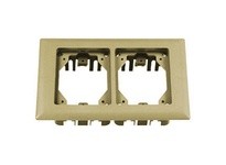 Hubbell Wiring PFBRFI2 CARP FLANGE PLASTIC 2-G RECT IVORY