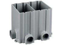 Hubbell Wiring PFBRG2 FLOOR BOX 2-G RECT PLASTIC
