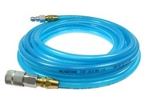 Coilhose PFE6050T59C Flexeel Hose 3/8" ID x 50' 3/8" Automotive QDs Transparent Blue