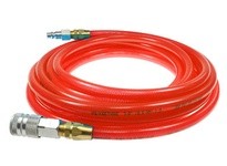 Coilhose PFE6100TR58C Flexeel Hose 3/8" ID x 100' 3/8" Industrial QDs Transparent Red