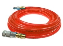 Coilhose PFE6100TR59C Flexeel Hose 3/8" ID x 100' 3/8" Automotive QDs Transparent Red