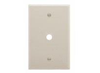 Cooper Eaton PJ11LA Wallplate 1GTel/Coax.406" Hole | YarinInd