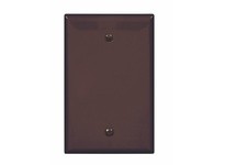 Cooper Eaton PJ13B Wallplate 1G Blank Box Mount Poly Mid Brown