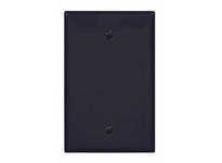 Cooper Eaton PJ13BK Wallplate 1G Blank Box Mount Poly Mid Black