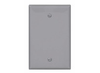 Cooper Eaton PJ13GY Wallplate 1G Blank Box Mount Poly Mid Gray
