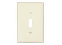 Cooper Eaton PJ1LA Wallplate 1G Toggle Poly Mid Light Almond