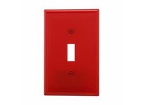 Cooper Eaton PJ1RD Wallplate 1G Toggle Poly Mid Red | YarinInd