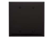 Cooper Eaton PJ23BK Wallplate 2G Blank Box Mount Poly Mid Black | YarinInd