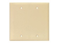 Cooper Eaton PJ23V Wallplate 2G Blank Box Mount Poly Mid Ivory
