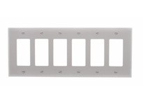 Cooper Eaton PJ266GY Wallplate 6G Decorator Poly Mid Gray | Industrial Supplies