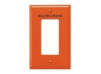 Cooper Eaton PJ26EMRD Wallplate 1G Deco EMERGENCY Poly Mid RD | YarinInd