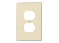 Cooper Eaton PJ8A Wallplate 1G Duplex Poly Mid Almond | YarinInd
