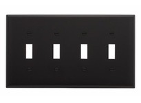 Cooper Eaton PJ8BK Wallplate 1G Duplex Poly Mid Black
