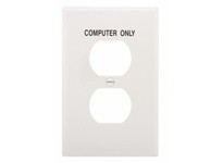 Cooper Eaton PJ8COW Wallplate 1G Duplex COMPUTER ONLY | YarinInd