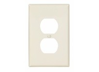 Cooper Eaton PJ8LA Wallplate 1G Duplex Poly Mid Light Almond | YarinInd