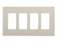 Cooper Eaton PJS264LA Wallplate 4G Deco Screwless Poly Mid LA