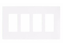 Cooper Eaton PJS264W Wallplate 4G Deco Screwless Poly Mid White | Buy Now