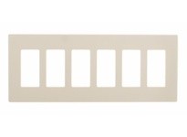 Cooper Eaton PJS266A Wallplate 6G Deco Screwless Poly Mid AL | Buy Now