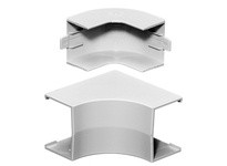 Hubbell Wiring PL1IEBCW LANTRAK BS+CVR INT ELBOW WHT | Industrial Supplies