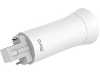 RAB PLC-9-V-835-BYP LED PLC Glass Type B 9W Vert 3500K | YarinInd