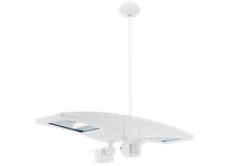 RAB PLED2X10MS2W LED Pendant 2 X 10W Cool + 2 Mini Sensors White | YarinInd