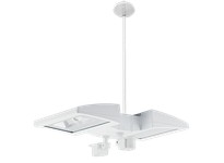 RAB PLED2X26MS2W LED Pendant 2 X 26W Cool + 2 Mini Sensors White | YarinInd