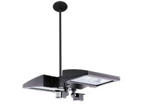 RAB PLED2X26YMS2 LED Pendant 2 X 26W Warm + 2 Mini Sensors Bronze | Industrial Lighting