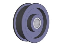 BREWER POOF FLAT BELT IDLER PULLEY NDL BRG