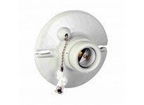 Orbit PPC-1 Porcelain Lamp Holder with Pull Chain | Durable Lighting Solution