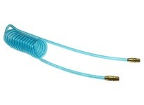 Coilhose PR14-15-T Flexcoil 1/4" ID x 15' 1/4" MPT Rigid Reusable Transparent Blue
