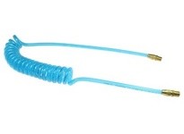 Coilhose PRE38-204-T Flexeel Coil 3/8" ID x 20' 1/4" MPT Rigid Transparent Blue