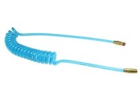Coilhose PRE38-204A-T Flexeel Coil 3/8" ID x 20' 1/4" MPT Swivel x Rigid Transparent Blue