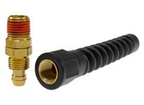 Coilhose PSM0404SR Reusable Strain Relief Swivel 1/4" ID x 1/4" MPT | Durable Industrial Solution
