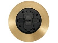 Hubbell Wiring PT2X2SFBRS3 FRPT 2X2 SERV FTG BK/BRS