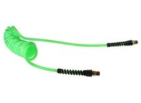 Coilhose PU14-50B-G Flexcoil 1/4" ID x 50' 1/4" MPT Swivel Neon Green