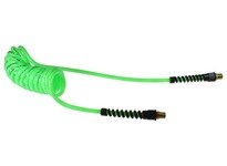 Coilhose PU38-304-G Flexcoil 3/8" ID x 30' 1/4" MPT Rigid Neon Green