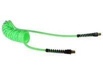 Coilhose PU516-15-G Flexcoil 5/16" ID x 15' 3/8" MPT Rigid Neon Green
