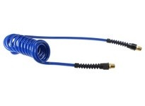 Coilhose PU516-204-B Flexcoil 5/16" ID x 20' 1/4" MPT Rigid Dark Blue | YarinInd