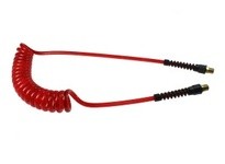 Coilhose PUE38-204-TR Flexeel Coil 3/8" ID x 20' 1/4" MPT Rigid Transparent Red