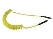 Coilhose PUE38-25A-TY Flexeel Coil 3/8" ID x 25' | Transparent Yellow