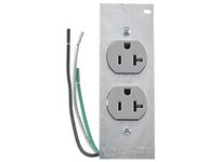 Hubbell Wiring PWFB10MPCR20GRY CR20GRYP2 W/ PLATE 10G STRANDED