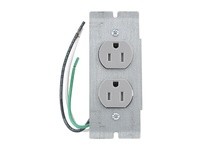Hubbell Wiring PWFBMPCR15GRYTR CR15GRYTRP2 W/ Plate | YarinInd