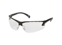 Pyramex Venture 3 PYSPB5710D Safety Glasses Clear Lens with Black Frame Clamshell PackagedVenture 3 Safety Glasses Clear Lens wi