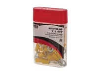 NSI Industries R12-14V-P MT-MINITERMS 12-10 AWG VINYL INSULATED RING TERMINAL 1/4" STUD 40 PC. PRO PACK