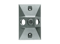 RAB R14-3 Weatherproof Cover Rectangular 3 Hole Silver Gray | YarinInd