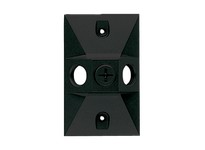 RAB R14-3B Weatherproof Cover Rectangular 3 Hole Black
