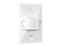 RAB R14-3W Weatherproof Cover Rectangular 3 Hole White | Durable & Reliable