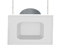 RAB R6S10840120WB DL RES 6" Square 10W 1000LME26 80CRI 4000K 120V Baffle