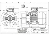 Marathon R836 20 Hp 3 Phase 3600 RPM 230/460 V 160M Frame TEFC TCA0151AE231GAA009 General Purpose Low Voltage IEC Motor